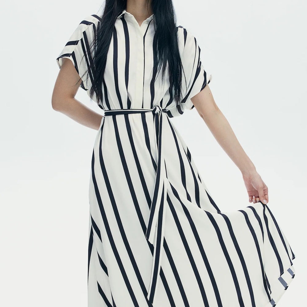 H&M Striped Maxi Dress